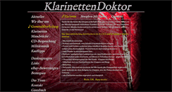 Desktop Screenshot of klarinettendoktor.de