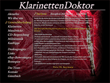 Tablet Screenshot of klarinettendoktor.de